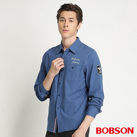 BOBSON
襯衫型針織長袖上衣