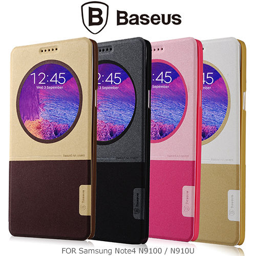 BASEUS Samsung Note 4 (N9100/N910U) 格調系列 智能休眠皮套