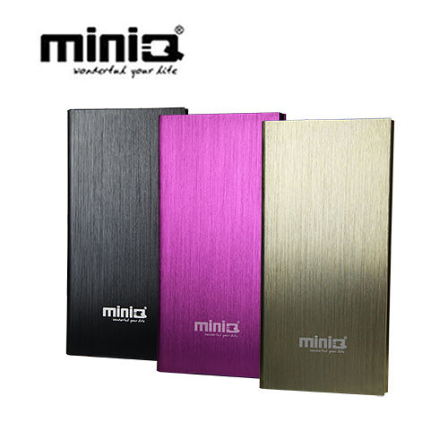 miniQ iBook 8000mAh超薄金屬髮絲紋行動電源