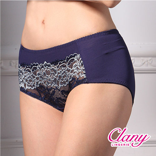 【可蘭霓Clany】時尚優雅蕾絲M-XL內褲 理智藍 3991-53