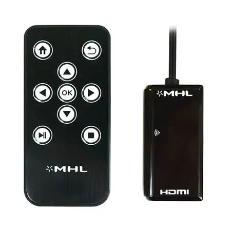 MHL To HDMI 視訊線 遙控器!! HDTV 影音視訊轉換線