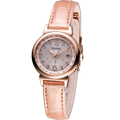 精工 SEIKO LUKIA 潘朵拉奇幻太陽能電波腕錶 1B25-0AE0P(SSVV004J)