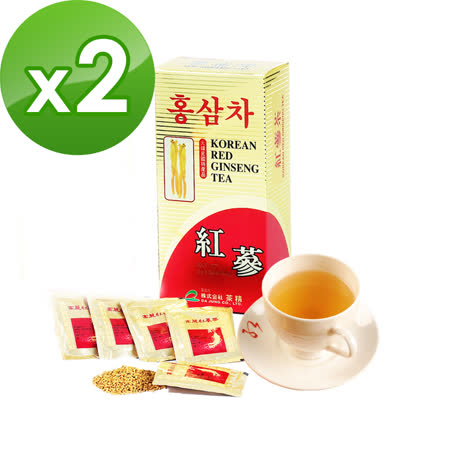 金蔘-6年根韓國 
高麗紅蔘茶30包/盒X2盒