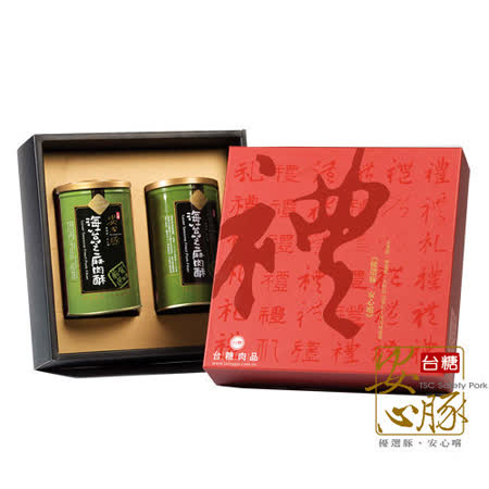 台糖安心豚 海苔芝麻肉酥禮盒(200g/瓶)