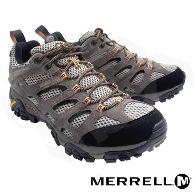 【美國 MERRELL】男款 MOAB GORE-TEX XCR 100%防水透氣登山健行鞋_ML87107(淺棕/黑)