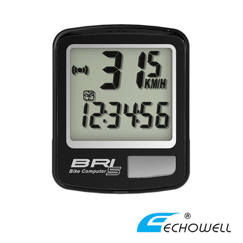 ECHOWELL BRI-5 多功能自行車有線碼錶 黑
