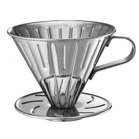 Tiamo 0916 V01不鏽鋼咖啡濾杯組-附濾紙 量匙 (鏡光) 1-2杯份 (HG5033MR)