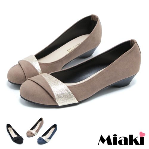 【Miaki】MIT 甜心簡約包鞋 百搭低跟平底鞋 (藍色 / 棕色 / 黑色)