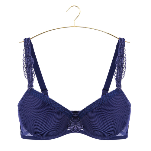 【PANS BRA】女爵系列C-E罩性感蕾絲內衣(爵士藍)