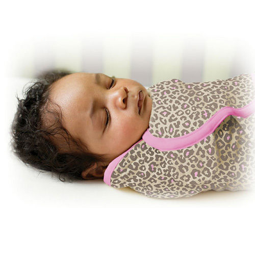 美國 Summer Infant SwaddleMe【純棉薄款 - 粉紅豹】, L號 - 可調式懶人包巾