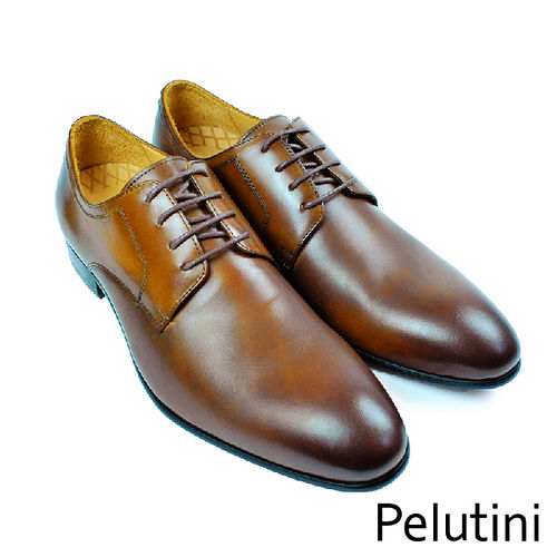 【Pelutini】經典時尚德比紳士鞋 咖啡色(9123-BR)