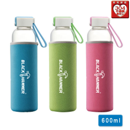 BLACK HAMMER 蒲公英耐熱玻璃水瓶(600ml)