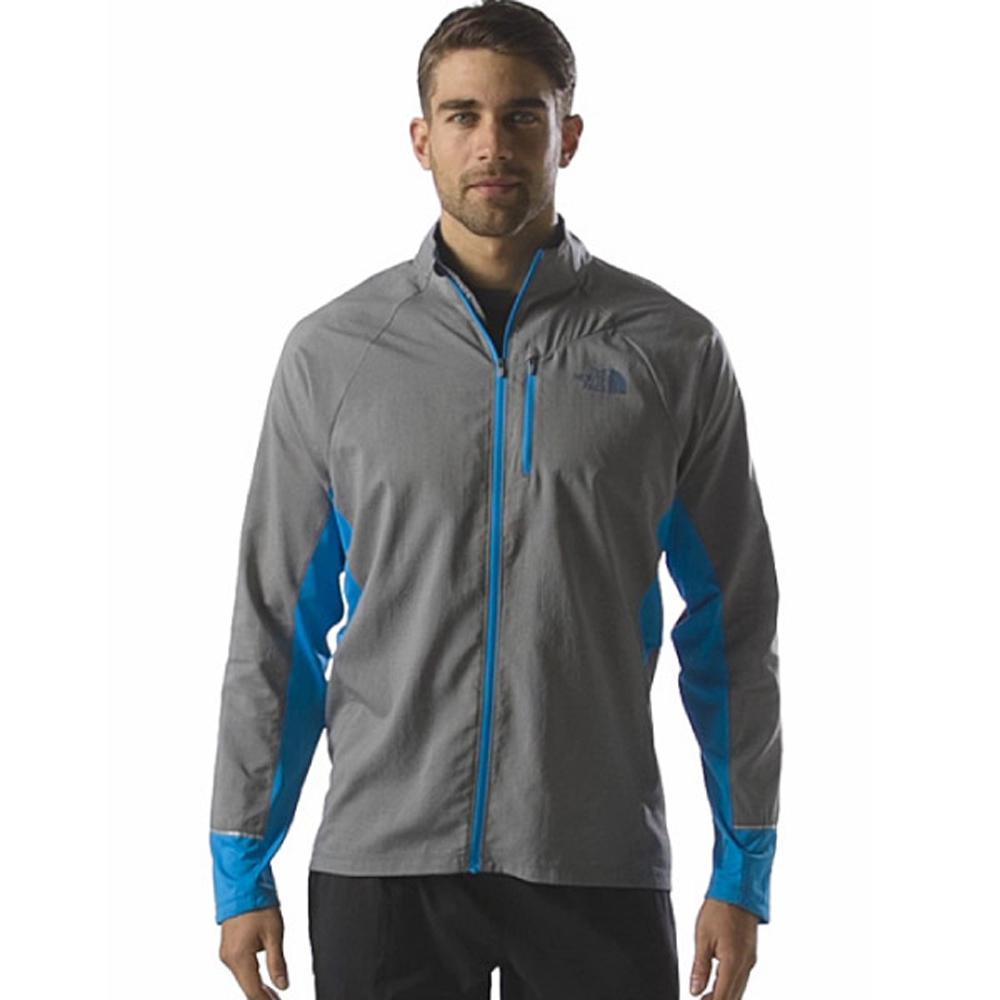 【美國 The North Face】男新款 FlahDry閃電快乾風衣外套.極致輕薄跑步外套.吸濕排汗衣.運動上衣/機能性快乾科技/CCY2 石碑灰/鵝毛筆藍