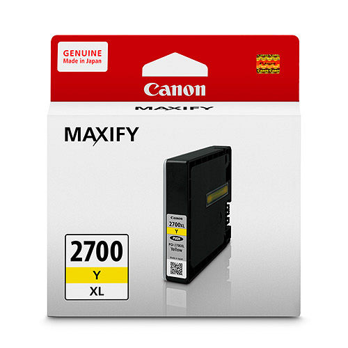 Canon PGI-2700XL-Y 原廠黃色墨水匣