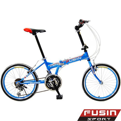 【FUSIN】 F803 城市炫彩 20吋24速搭配彩色跑胎鋁合金輪圈折疊車