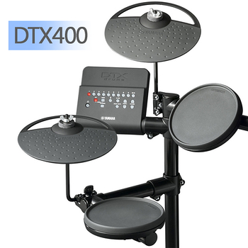 『YAMAHA 山葉』輕便款電子鼓組+30W專用音箱/含鼓椅、鼓棒、耳機-公司貨保固 (DTX400)