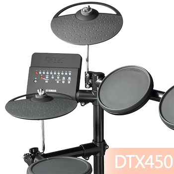 『YAMAHA 山葉』標準款電子鼓組+30W專用音箱/含鼓椅、鼓棒、耳機-公司貨保固 (DTX450)
