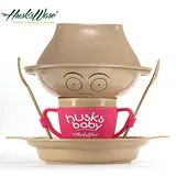 【美國Husk’s ware】稻殼天然無毒環保兒童餐具經典人偶款-桃紅色