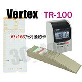 [ Vertex TR-100 TR100 打卡鐘 ][贈卡片100張+卡架10人份+停電打卡+面版雙色變色] 世尚 四欄位 4欄位 撞針式耐用