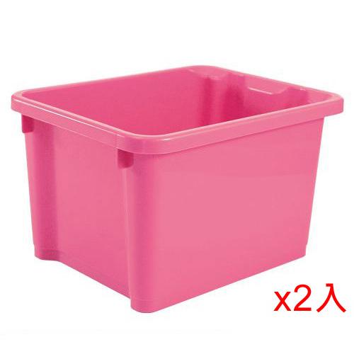 【2件超值組】樹德SHUTER 萬用置物盒NHA-2328-甜心粉紅(28*22.5*17cm)