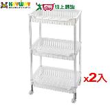 KEYWAY聯府 多倫多三層方型架(附輪)AP-373【2件超值組】臺灣製 置物架 收納 整理