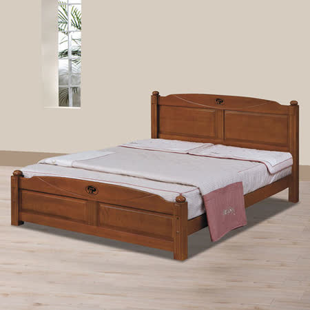 HAPPYHOME 安堤柚木色3.5尺加大單人床架703-6不含床頭櫃-床墊