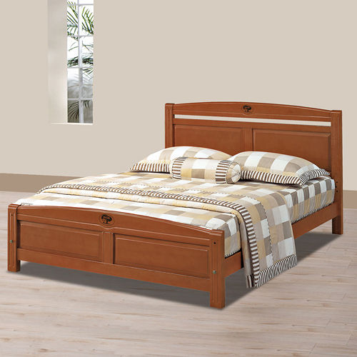 HAPPYHOME 安麗5尺雙人床架704-3可選色不含床頭櫃-床墊