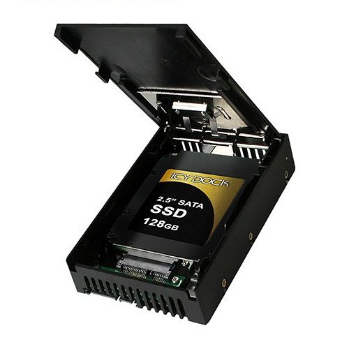 ICY DOCK 2.5吋轉3.5吋SATASSD&硬碟轉換盒－MB882SP-1S-1B