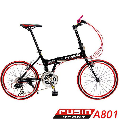 【FUSIN】A801 雷光風暴 日本 Shimano 20吋24速鋁合金折疊車