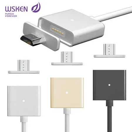 WSKEN鋁合金 磁吸充電線 Micro USB接頭