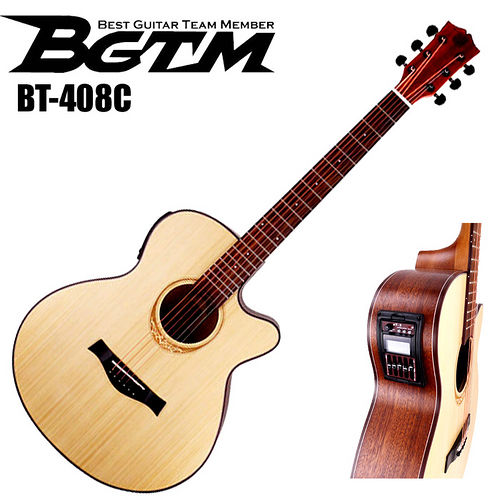 ★集樂城樂器★BGTM BT-408C電木吉他(AA級英格曼雲杉面板 )!最新款