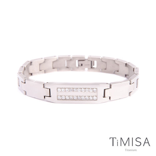 【TiMISA】永恆真愛-寬版 純鈦鍺手鍊