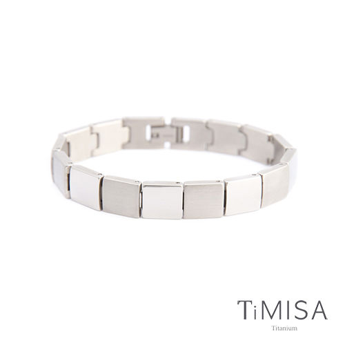 【TiMISA】陽光森林-寬版 純鈦鍺手鍊