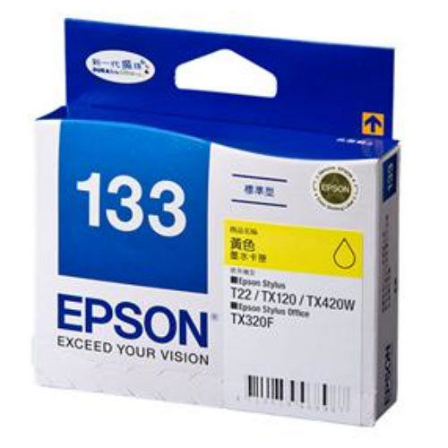 【EPSON】T133450 133 原廠黃色墨水匣