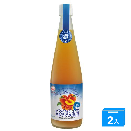 ★買一送一★崇德發水蜜桃醋500ML 