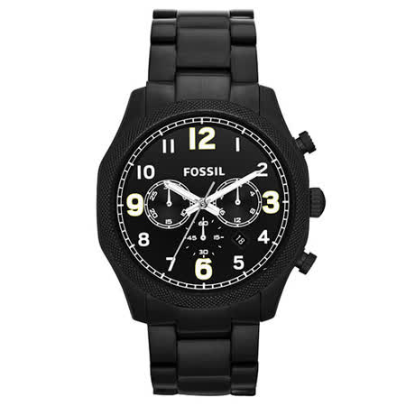 FOSSIL
 黯黑鐵甲武士個性腕錶-黑