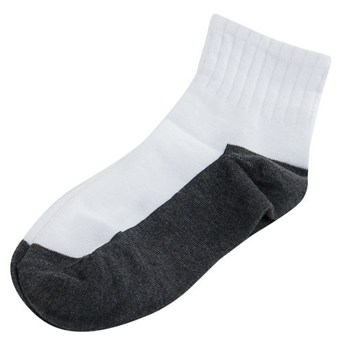 【KEROPPA】可諾帕1/2運動短襪*6雙(男女適用)C962-白灰色