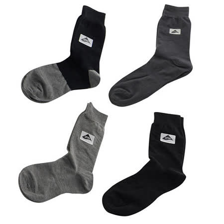 【KEROPPA】萊卡高筒休閒紳士襪*4雙C90002-A