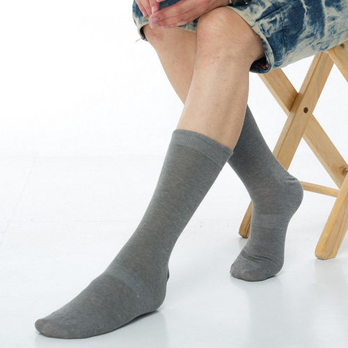 【KEROPPA】萊卡高筒休閒紳士襪*2雙C90002-灰色