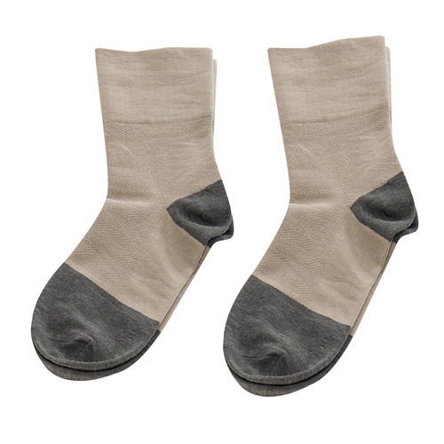 【KEROPPA】可諾帕竹炭無痕寬口襪x2雙(女襪)C90004-卡其