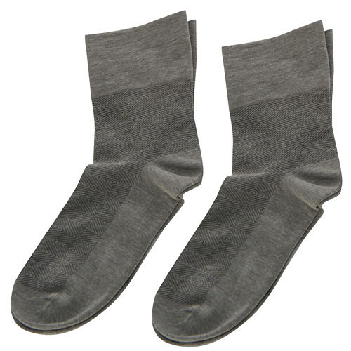 【KEROPPA】可諾帕竹炭無痕寬口襪x2雙(女襪)C90004-灰色