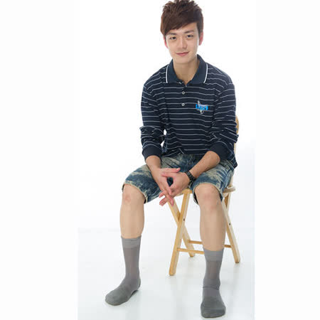 【KEROPPA】可諾帕奈米竹炭絲光棉紳士男襪x2雙C90006-灰色
