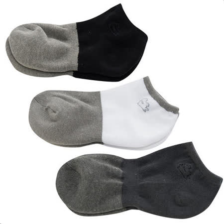 【KEROPPA】可諾帕竹碳氣墊女短襪x綜合3雙C90016-B