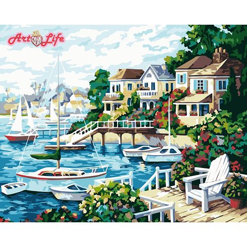 ArtLife藝術生活【66170】陽光海岸_DIY 數字 油畫 彩繪 40*50cm