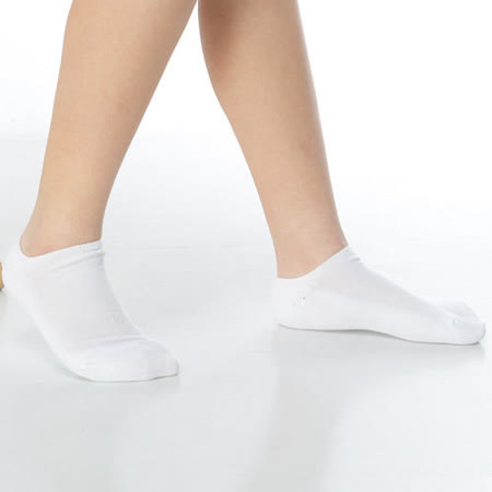 【KEROPPA】可諾帕細針毛巾底氣墊船型學生襪x4雙(男女適用)C91001-白色