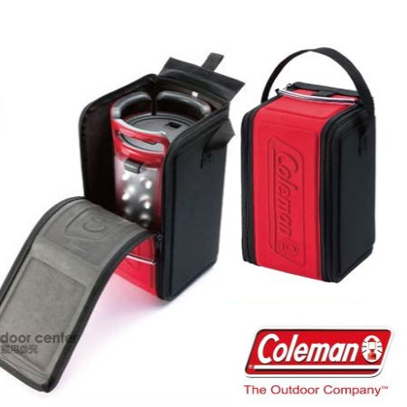 【美國 Coleman 】 露營燈收納袋 (M) /提袋.攜行袋.裝備袋.輕巧.耐撞擊.電子燈.氣化燈.瓦斯燈.LED燈/紅黑 CM-0388