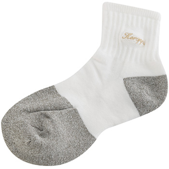 【KEROPPA】可諾帕健康銀纖維運動男短襪*1雙C98003G灰白