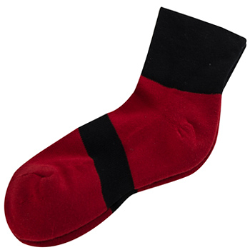 【KEROPPA】可諾帕無痕足弓運動機能男襪x2雙C98008紅色