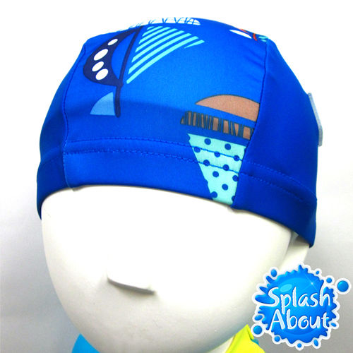 Splash About 潑寶 UV Swim Hat 抗UV泳帽-普普風帆船