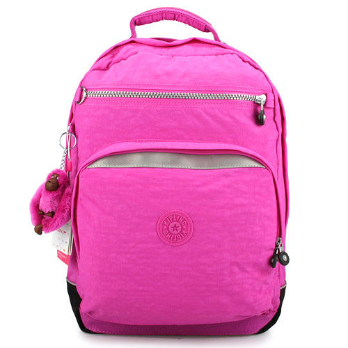 Kipling 新款Basic尼龍Webmaster後背包(大/桃紫色)
